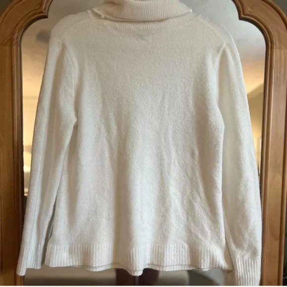 J. Crew Cream Turtleneck Sweater - Picture 4 of 5
